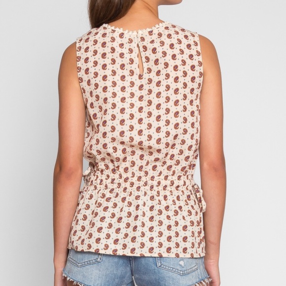 Wet Seal Brady Paisley High Neck Peplum Top - Picture 5 of 8